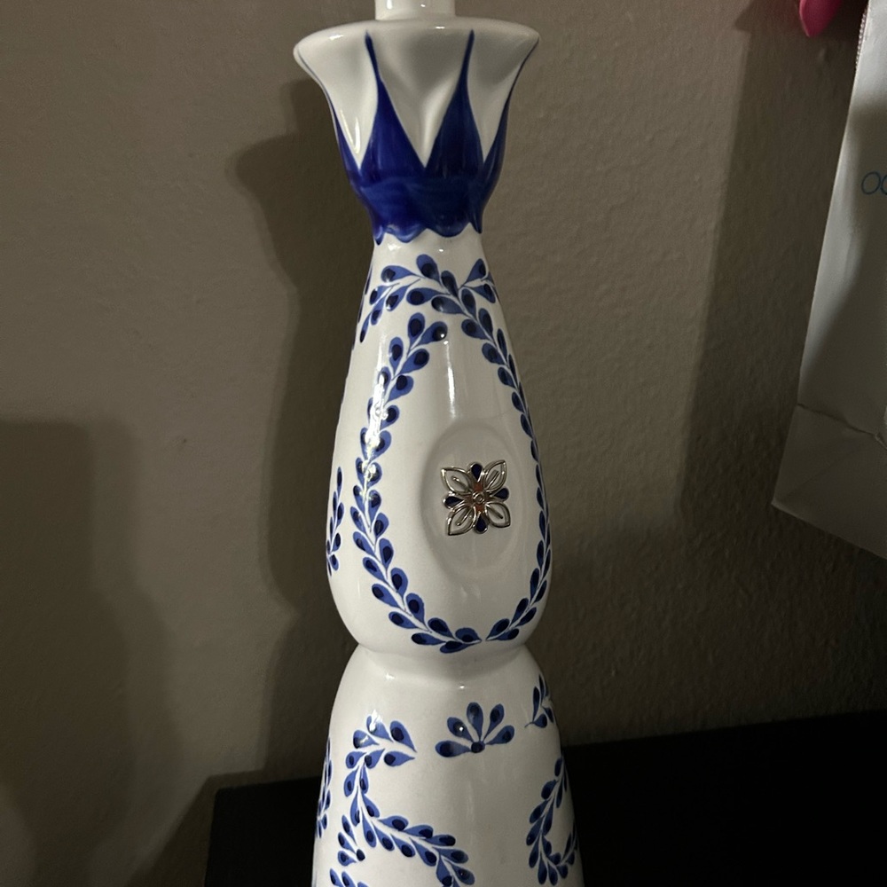 Clase Azul Reposado. Empty tequila bottle.